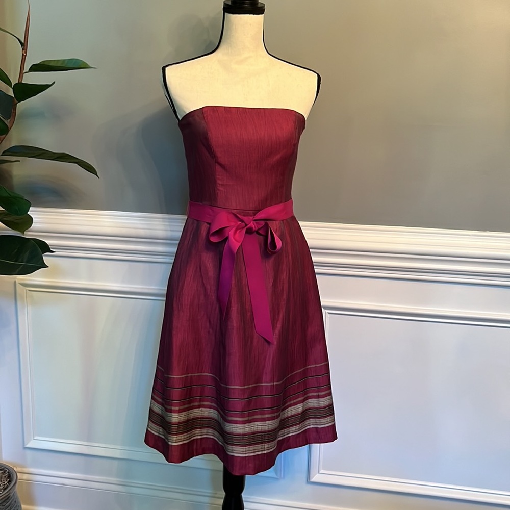 LOFT | Magenta Strapless Dress